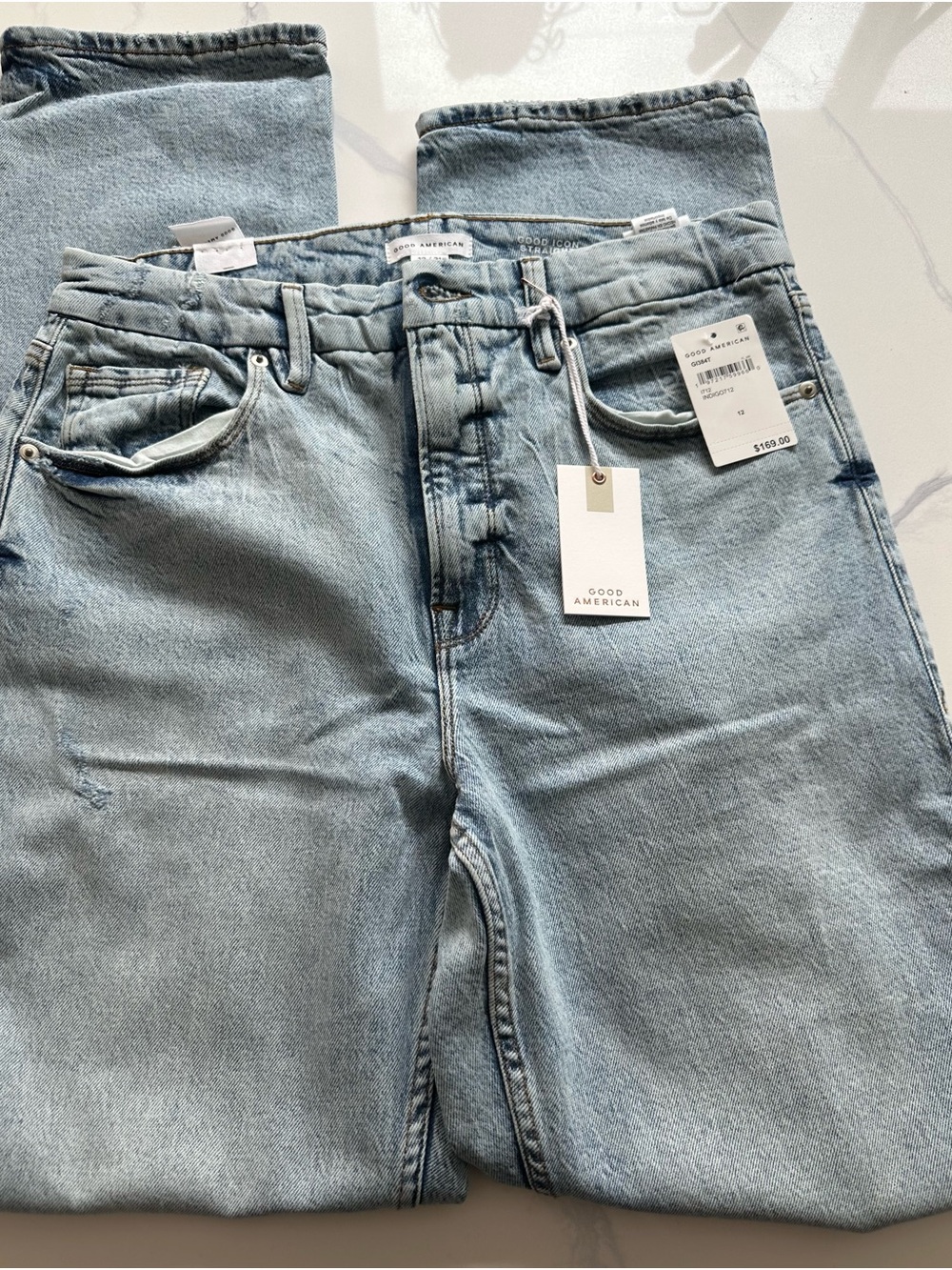 Good American Straight Jeans - Light Blue - Picture 2 of 5